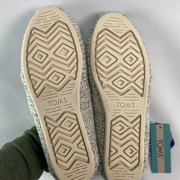 Tom’s alpargata white cozy sweater knit ortholite insoles 7 NWT - Picture 5 of 5